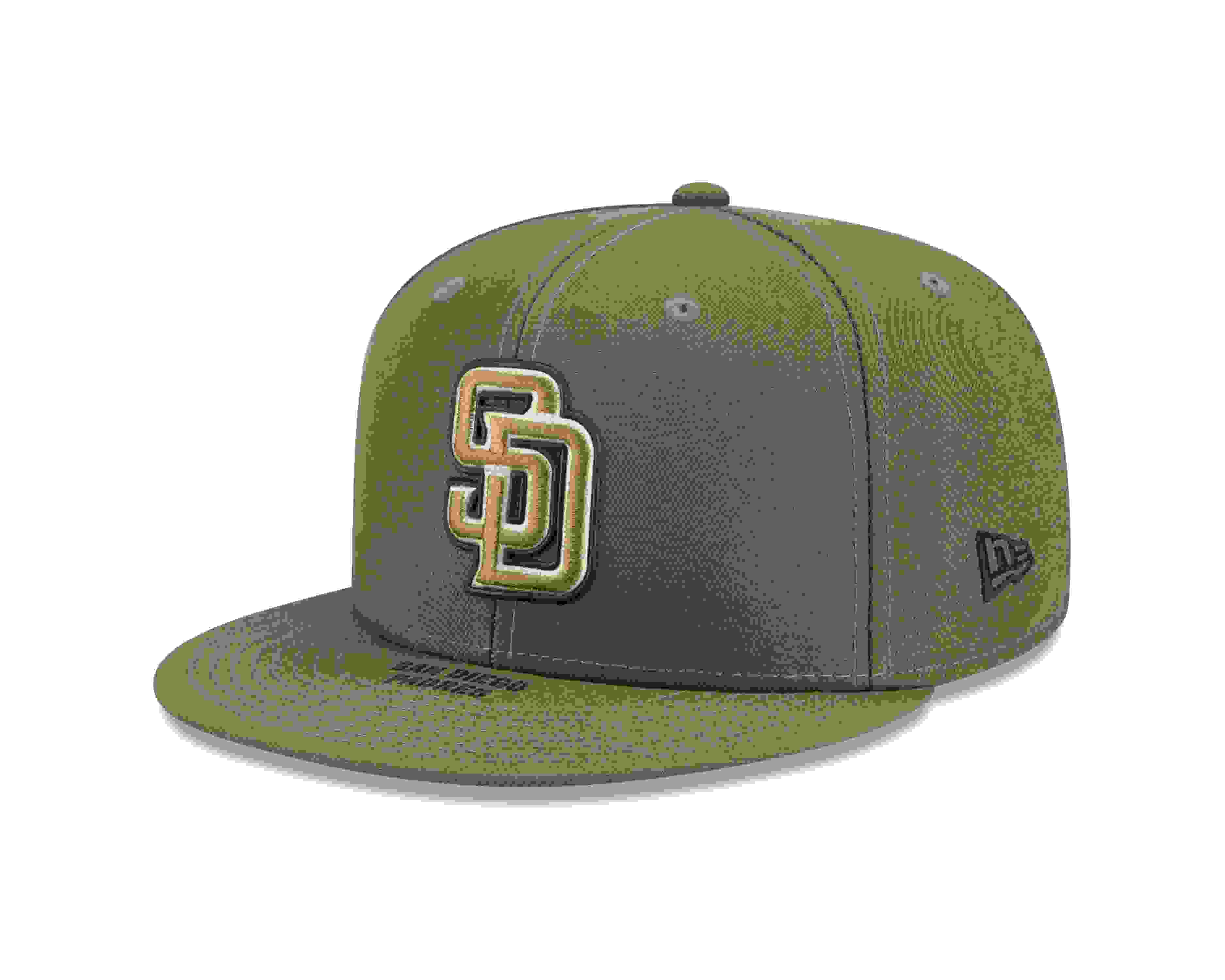 New Era San Diego Padres 9FIFTY Armed Forces Green Snapback Hat
